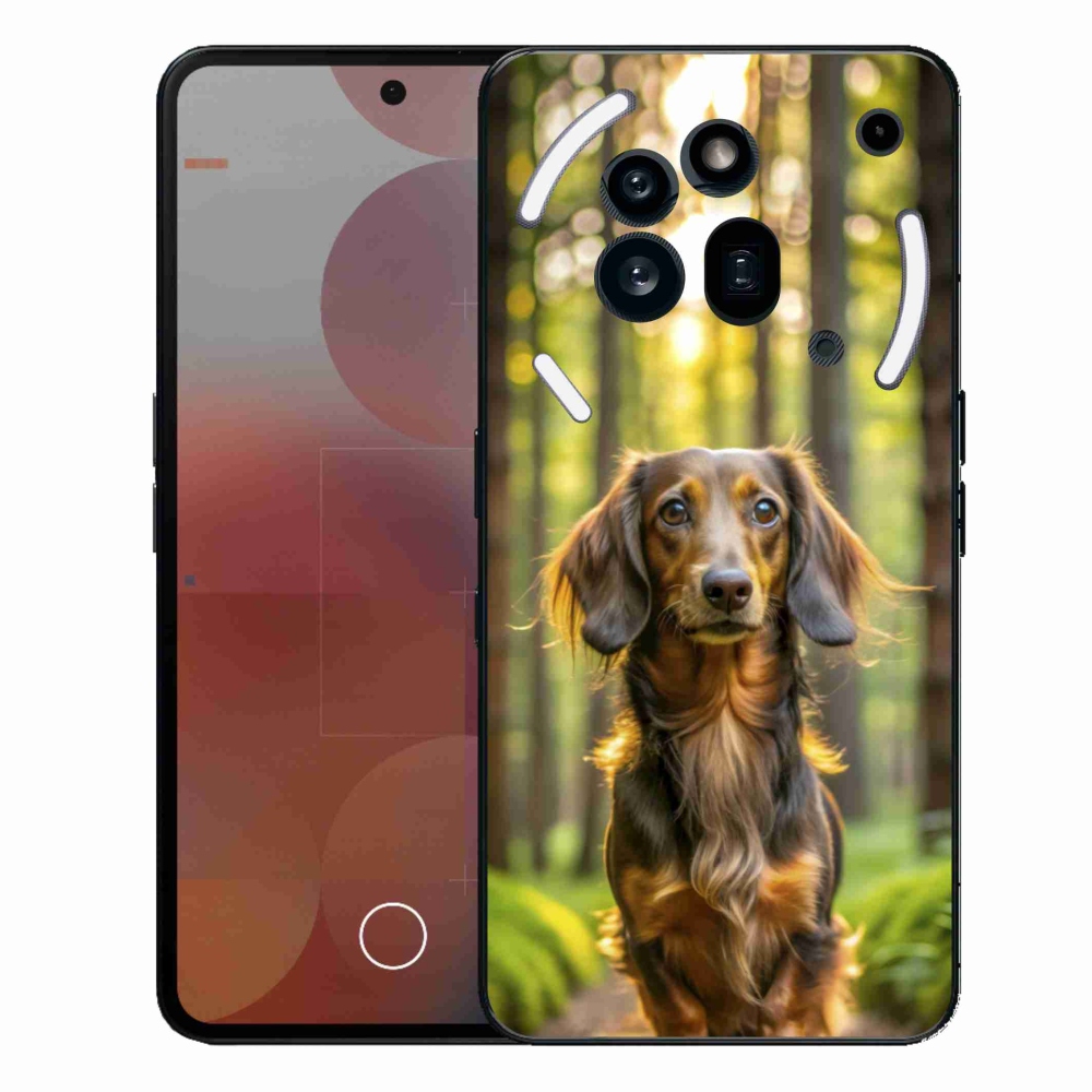 Gelový kryt mmCase na Nothing Phone (3a) Pro - jezevčík 4