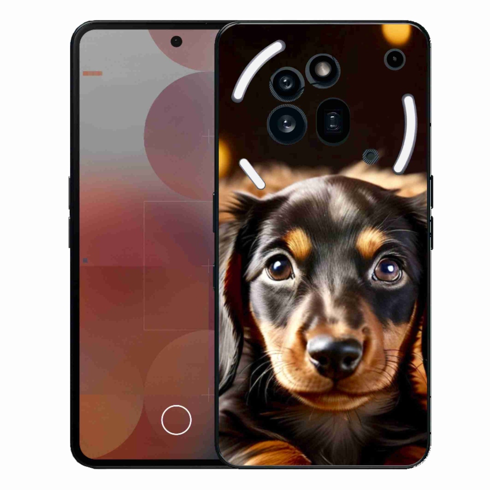 Gelový kryt mmCase na Nothing Phone (3a) Pro - jezevčík