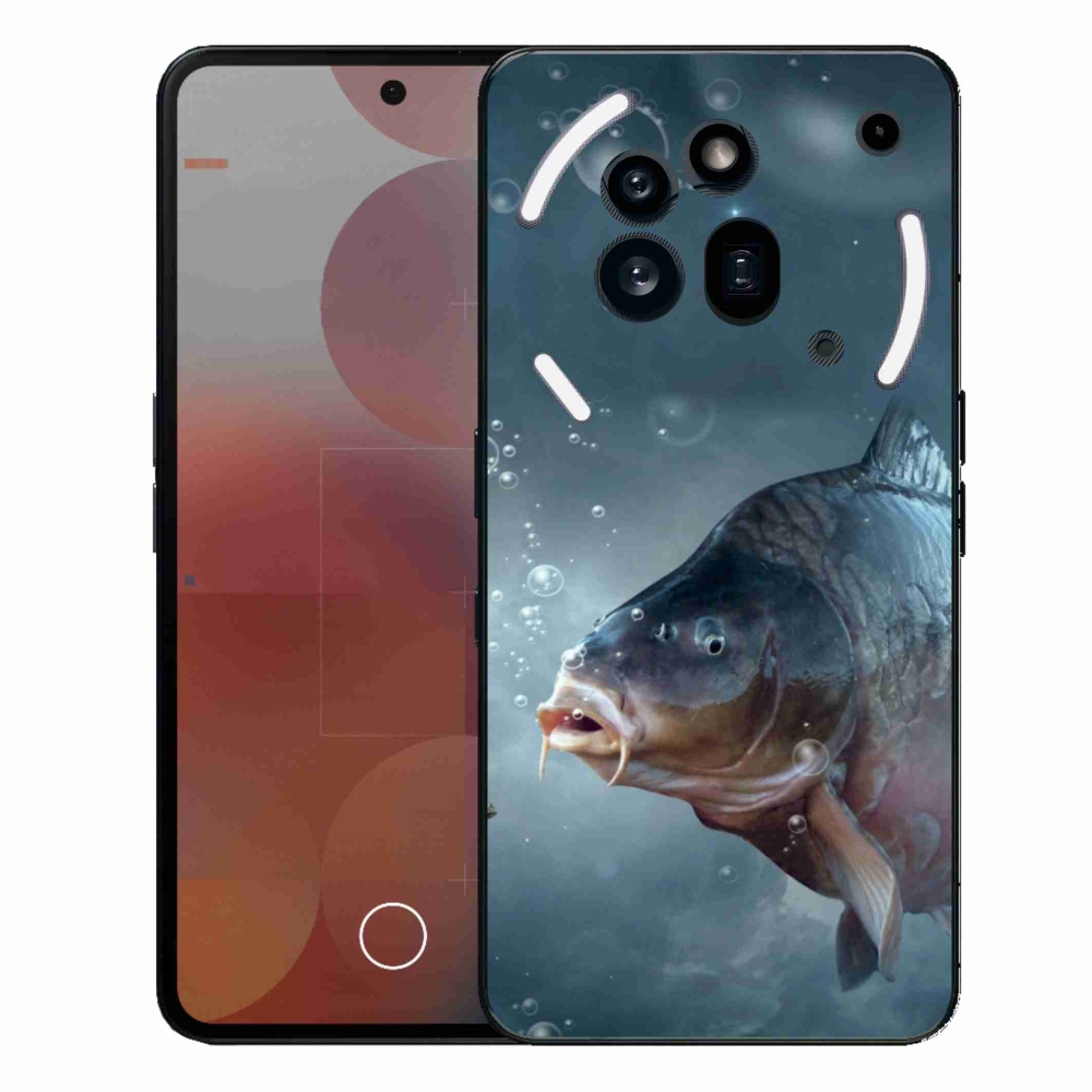 Gelový kryt mmCase na Nothing Phone (3a) Pro - kapr a bublinky