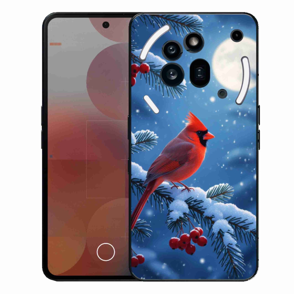 Gelový kryt mmCase na Nothing Phone (3a) Pro - kardinál červený