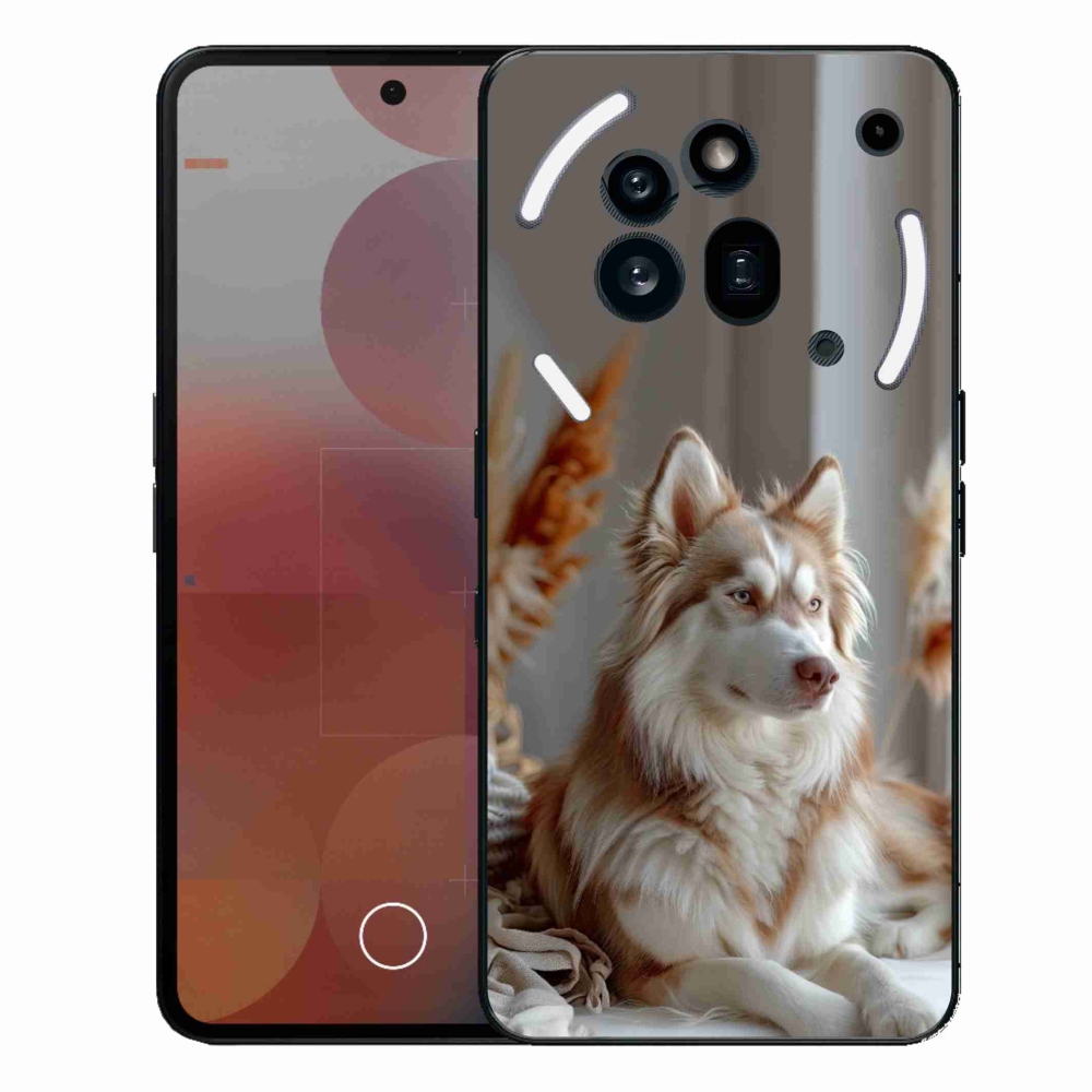 Gelový kryt mmCase na Nothing Phone (3a) Pro - klidný sibiřský husky