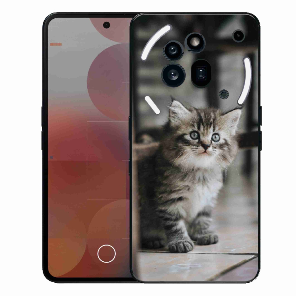 Gelový kryt mmCase na Nothing Phone (3a) Pro - koťátko