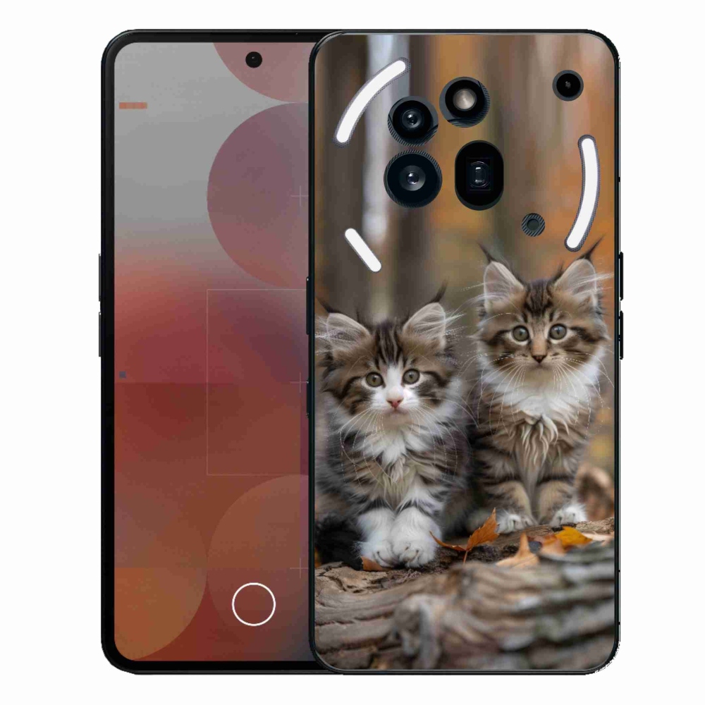 Gelový kryt mmCase na Nothing Phone (3a) Pro - kočičí duo 3