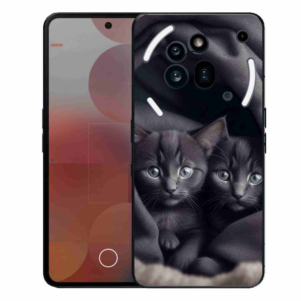 Gelový kryt mmCase na Nothing Phone (3a) Pro - kočičí duo