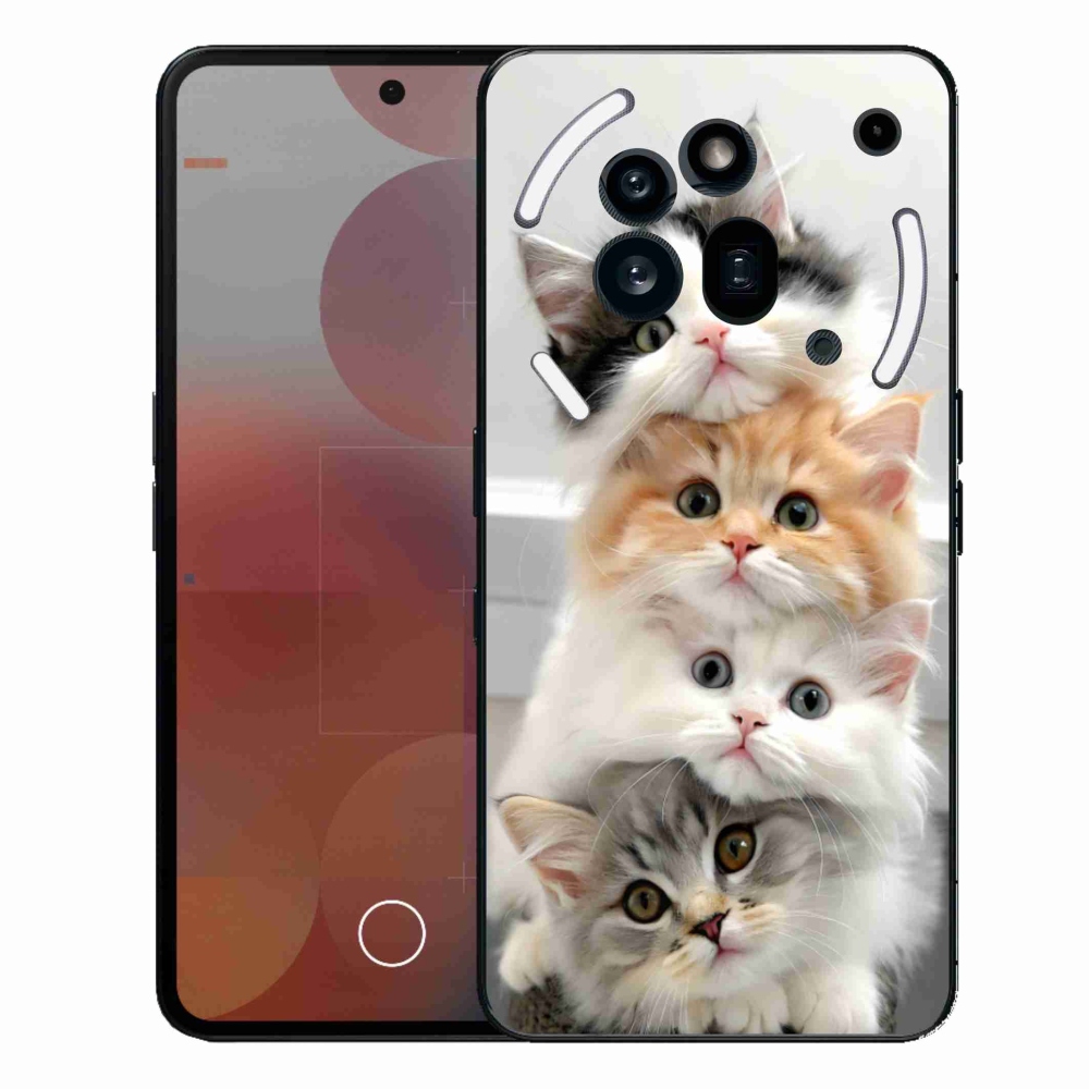 Gelový kryt mmCase na Nothing Phone (3a) Pro - kočičí parta