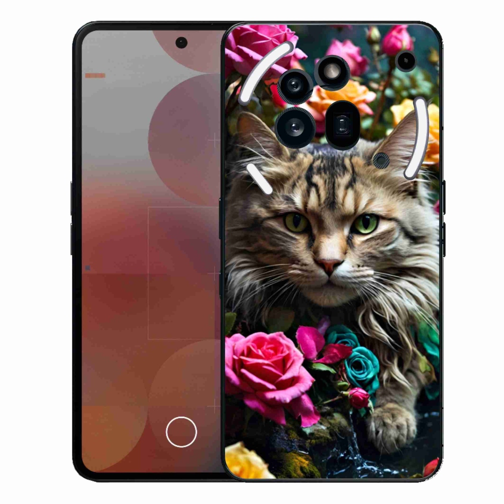 Gelový kryt mmCase na Nothing Phone (3a) Pro - kočíčí pohled 2