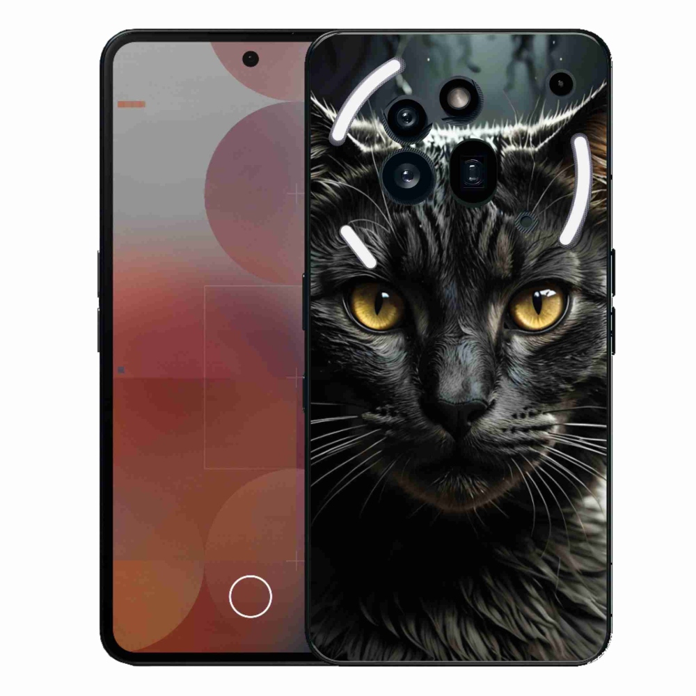 Gelový kryt mmCase na Nothing Phone (3a) Pro - kočičí pohled 3
