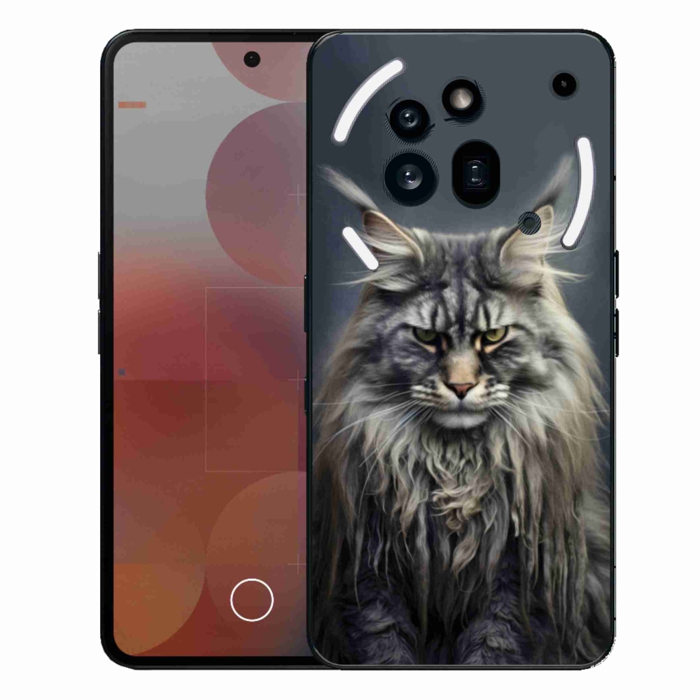 Gelový kryt mmCase na Nothing Phone (3a) Pro - kočíčí pohled 4