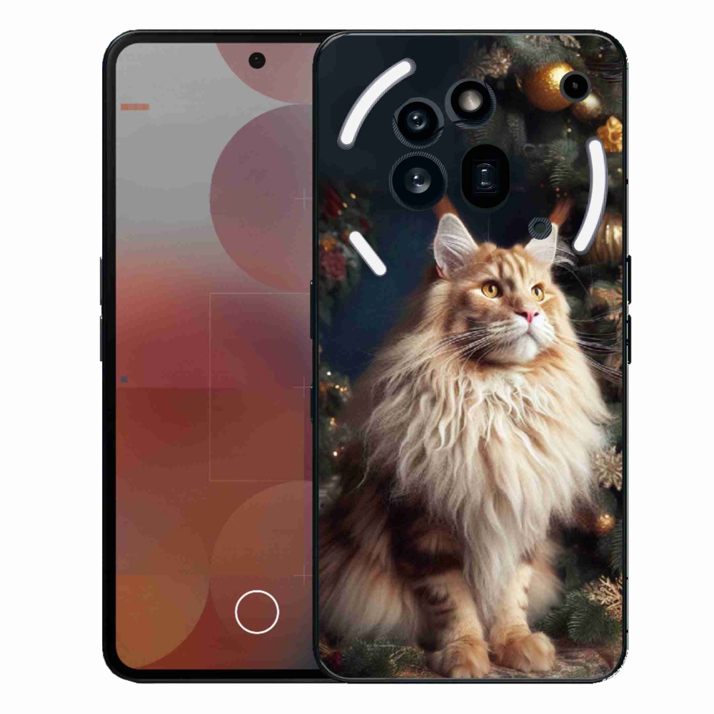 Gelový kryt mmCase na Nothing Phone (3a) Pro - kočka u stromku