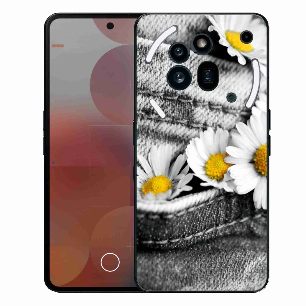 Gelový kryt mmCase na Nothing Phone (3a) Pro - kopretiny