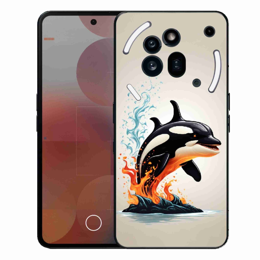 Gelový kryt mmCase na Nothing Phone (3a) Pro - kosatka