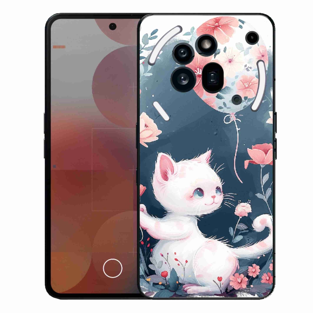 Gelový kryt mmCase na Nothing Phone (3a) Pro - kotě s balónkem