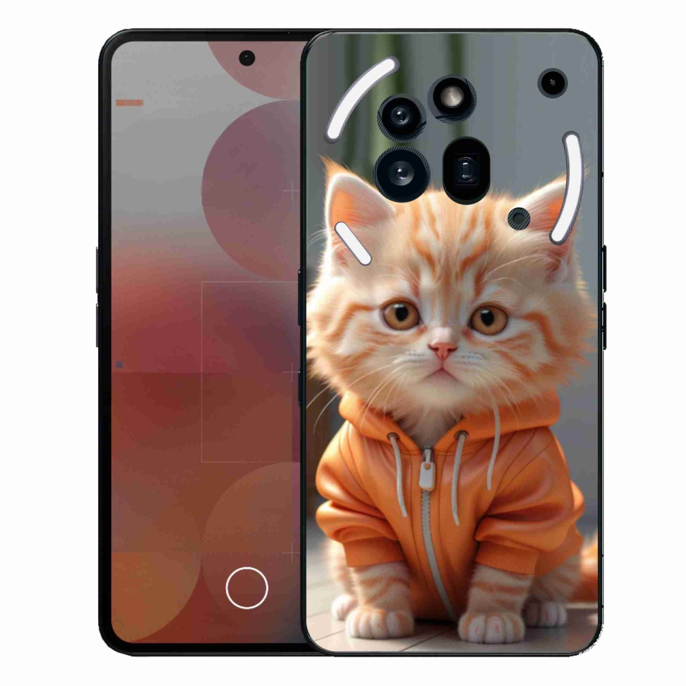 Gelový kryt mmCase na Nothing Phone (3a) Pro - kotě v mikině