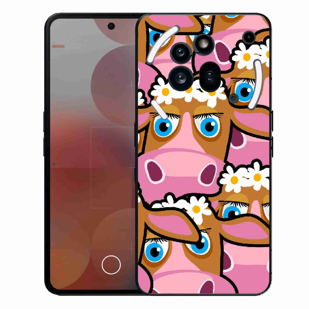 Gelový kryt mmCase na Nothing Phone (3a) Pro - kreslené kravičky