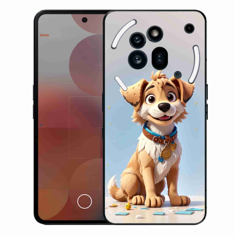 Gelový kryt mmCase na Nothing Phone (3a) Pro - kreslené štěně