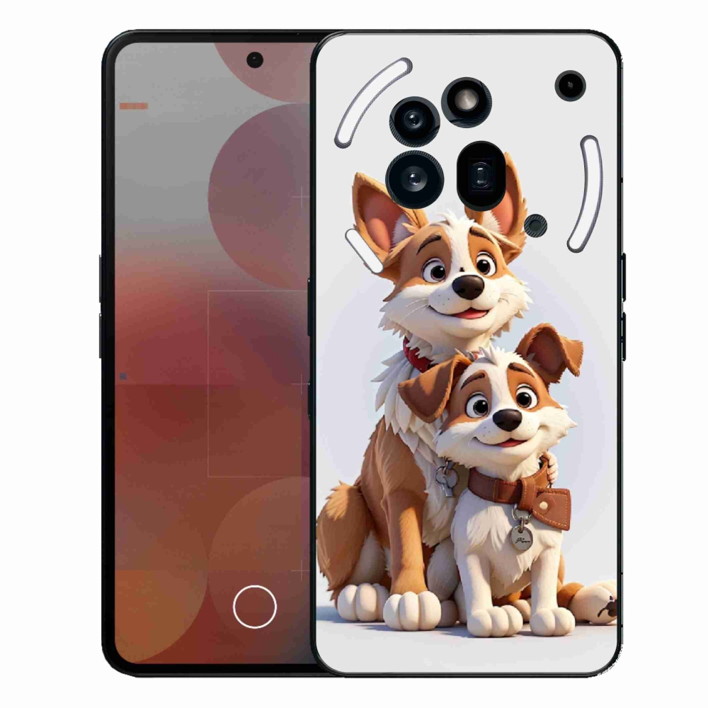 Gelový kryt mmCase na Nothing Phone (3a) Pro - kreslení psi