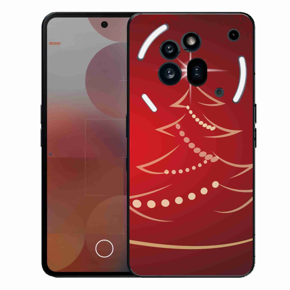 Gelový kryt mmCase na Nothing Phone (3a) Pro - kreslený vánoční stromek
