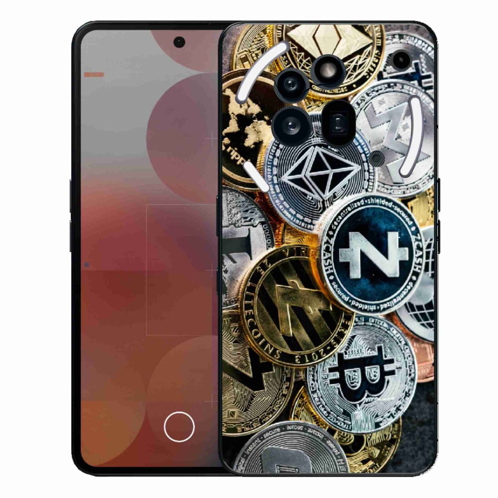 Gelový kryt mmCase na Nothing Phone (3a) Pro - kryptoměny