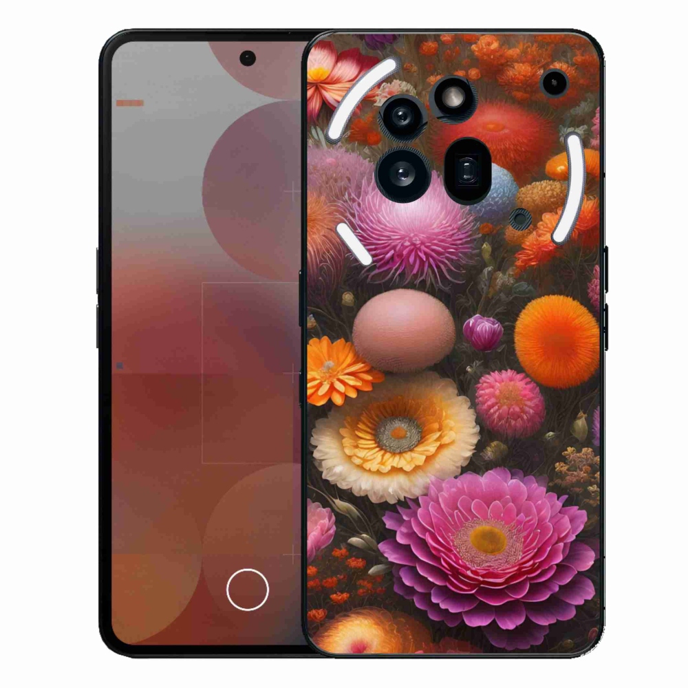Gelový kryt mmCase na Nothing Phone (3a) Pro - květinová kompozice