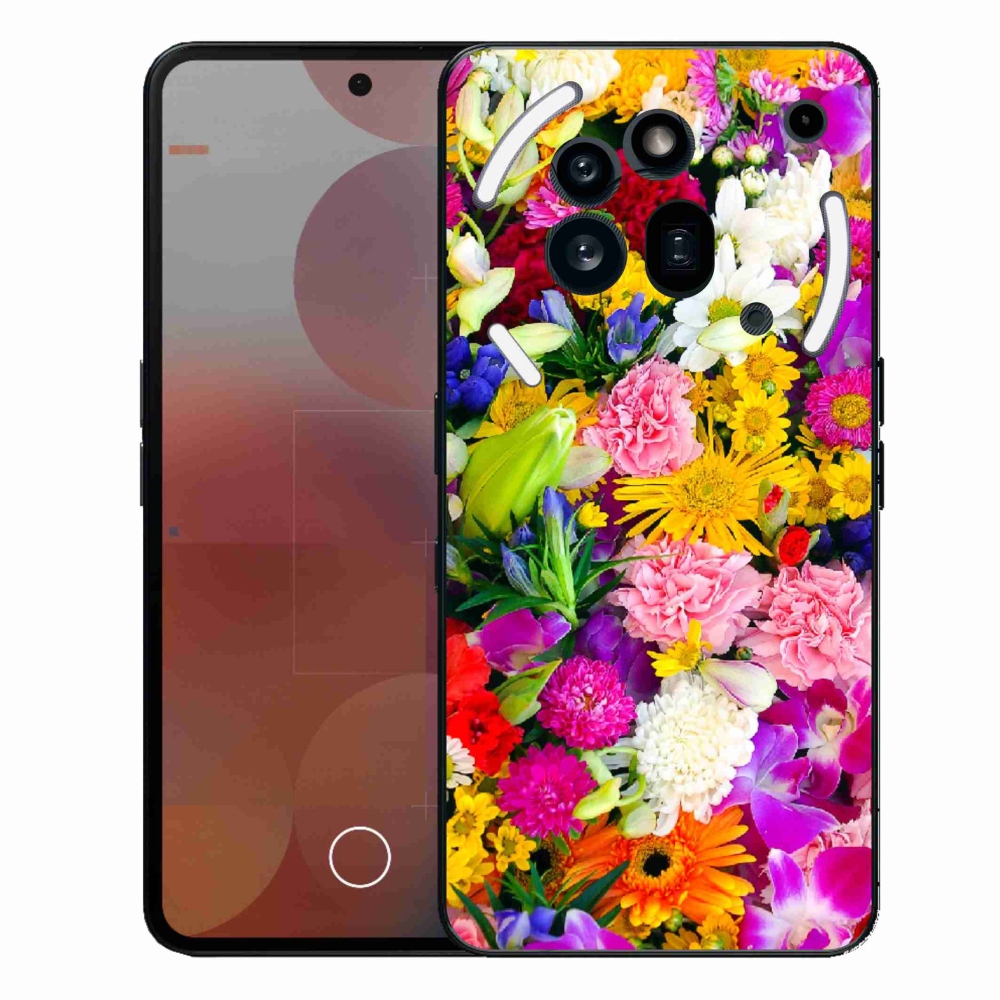Gelový kryt mmCase na Nothing Phone (3a) Pro - květiny 12