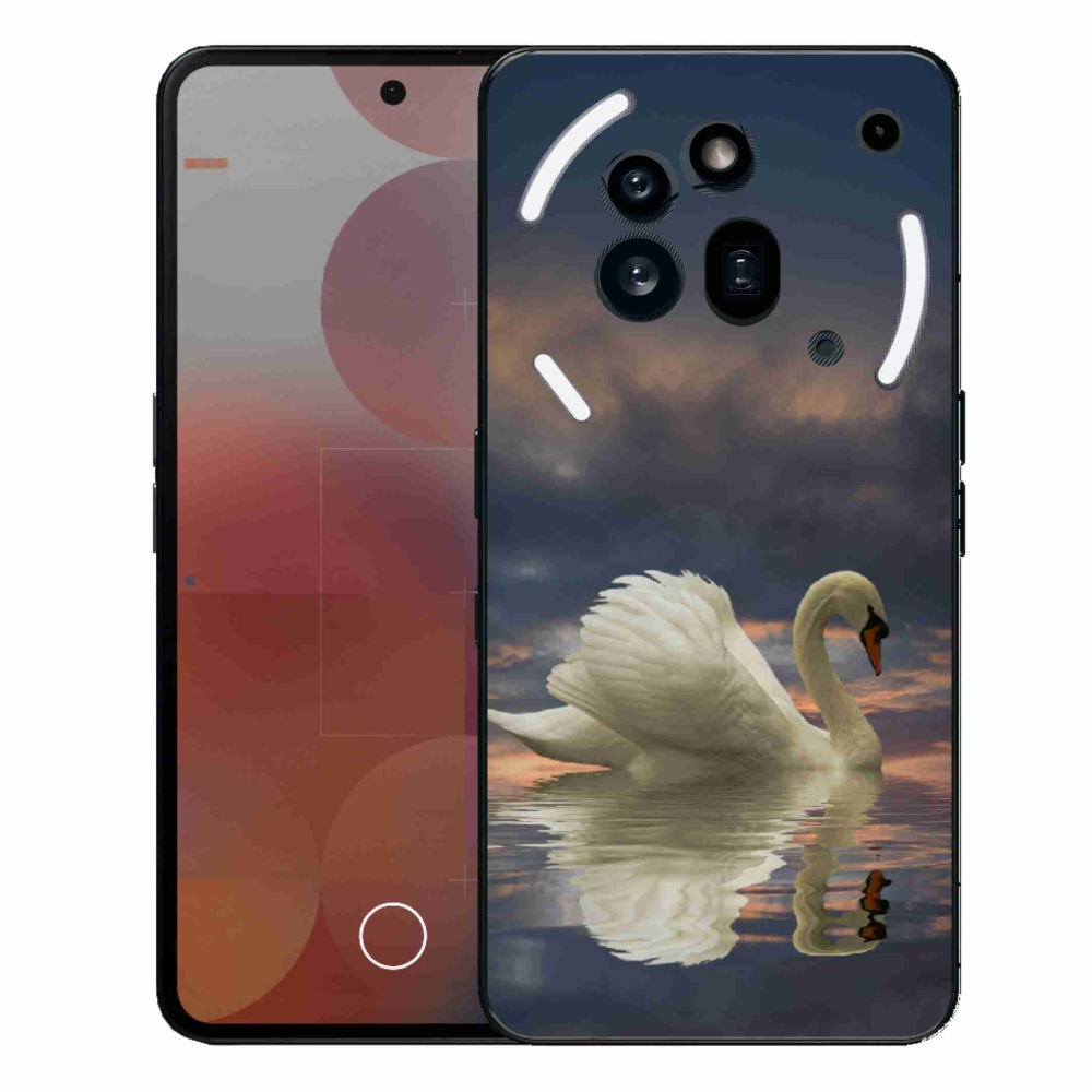 Gelový kryt mmCase na Nothing Phone (3a) Pro - labuť