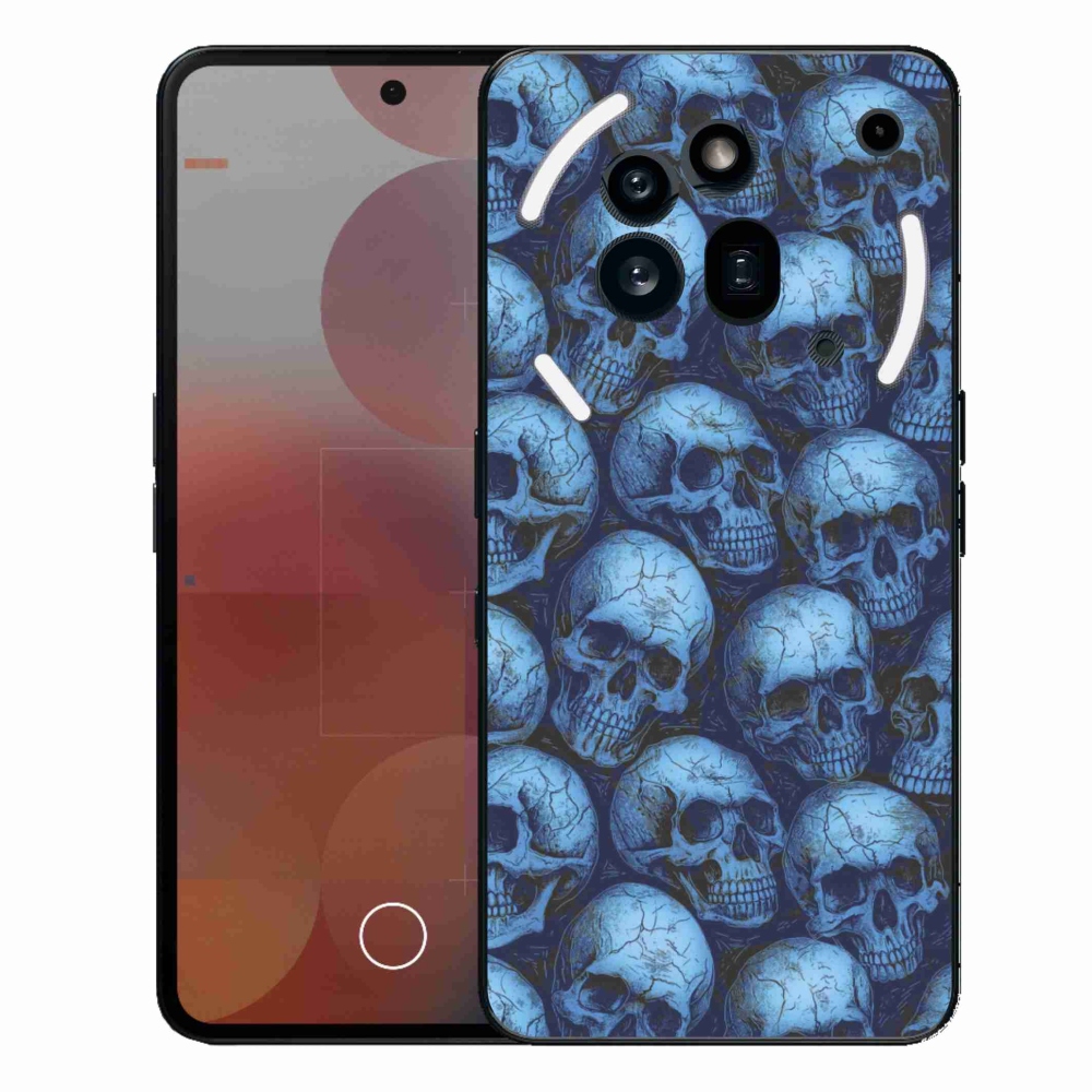 Gelový kryt mmCase na Nothing Phone (3a) Pro - lebky