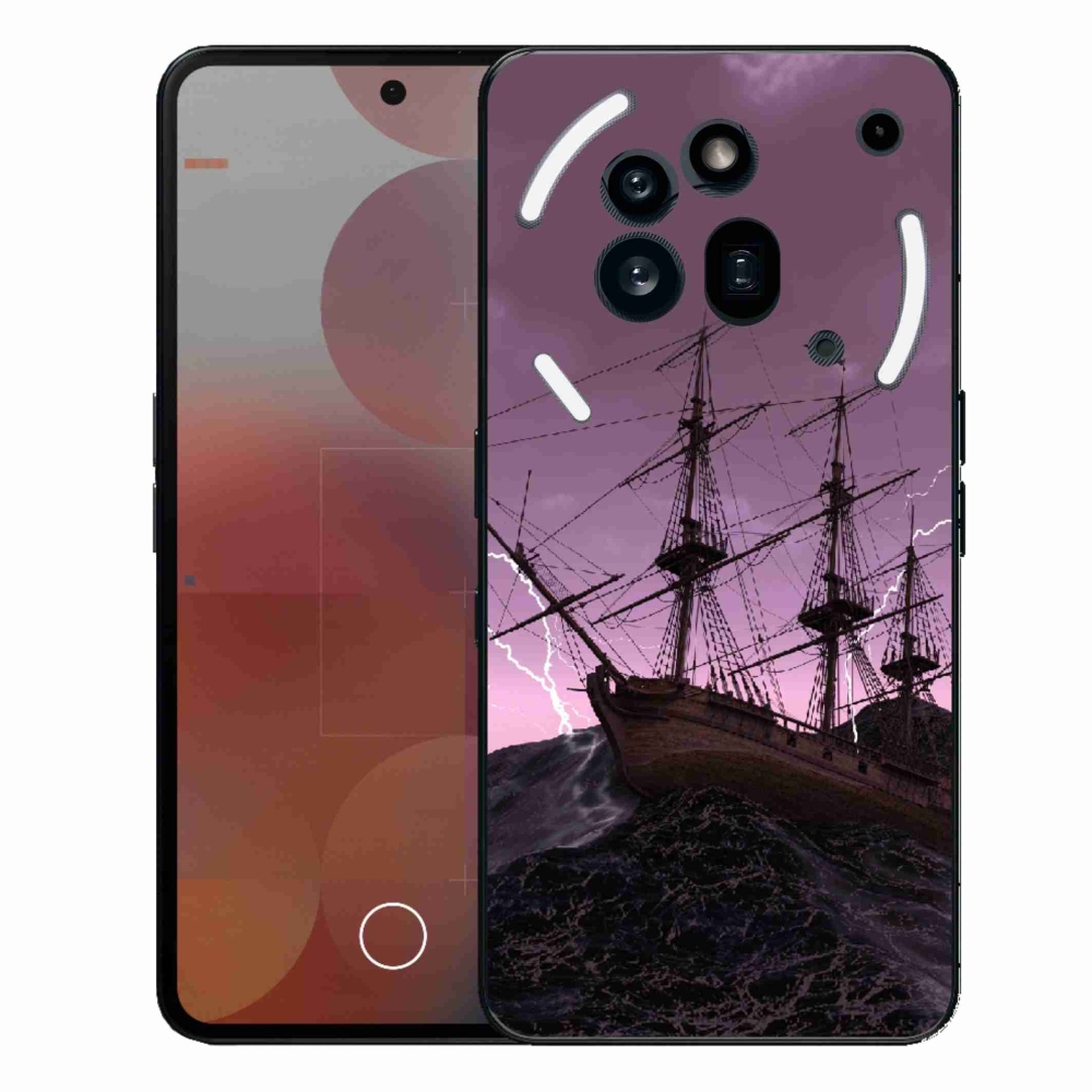 Gelový kryt mmCase na Nothing Phone (3a) Pro - loď v bouři