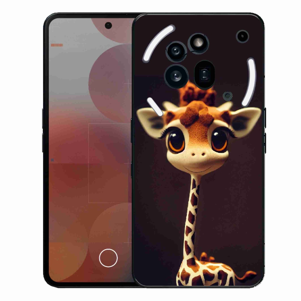 Gelový kryt mmCase na Nothing Phone (3a) Pro - malá žirafa