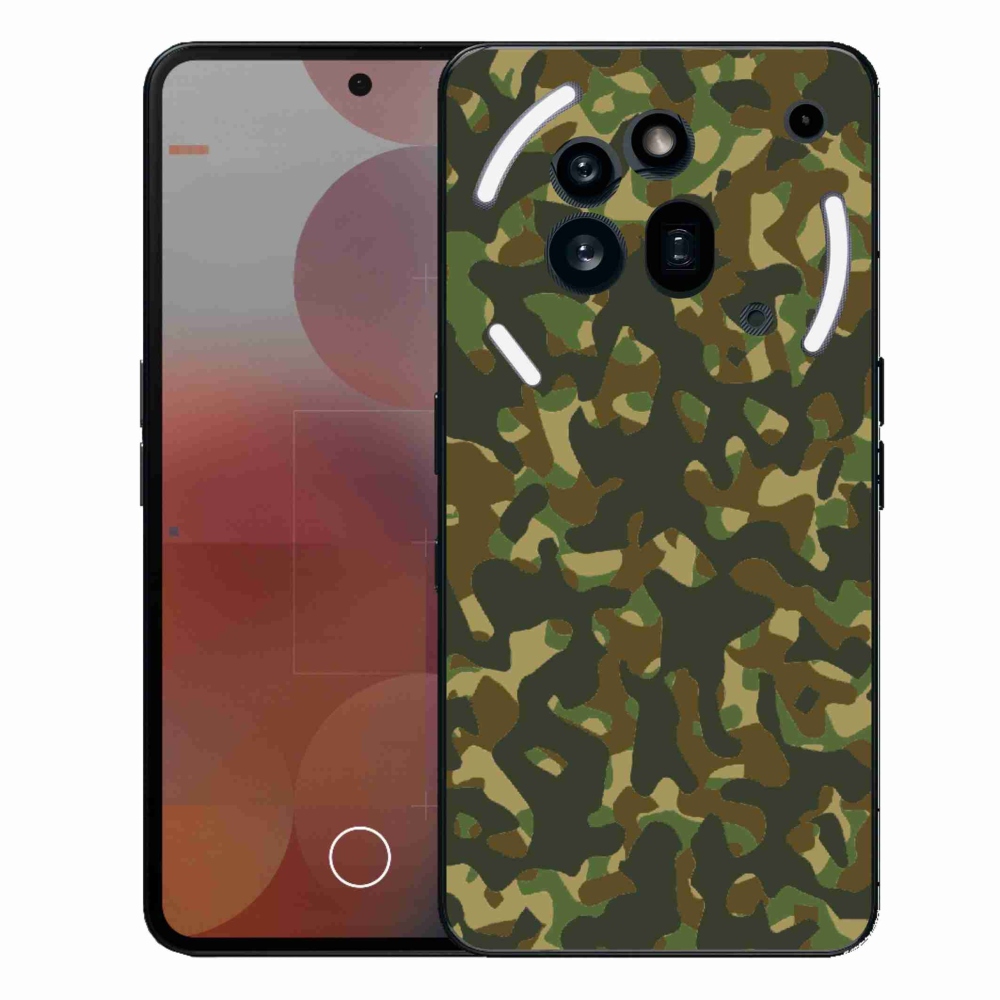 Gelový kryt mmCase na Nothing Phone (3a) Pro - maskáčový vzor 1