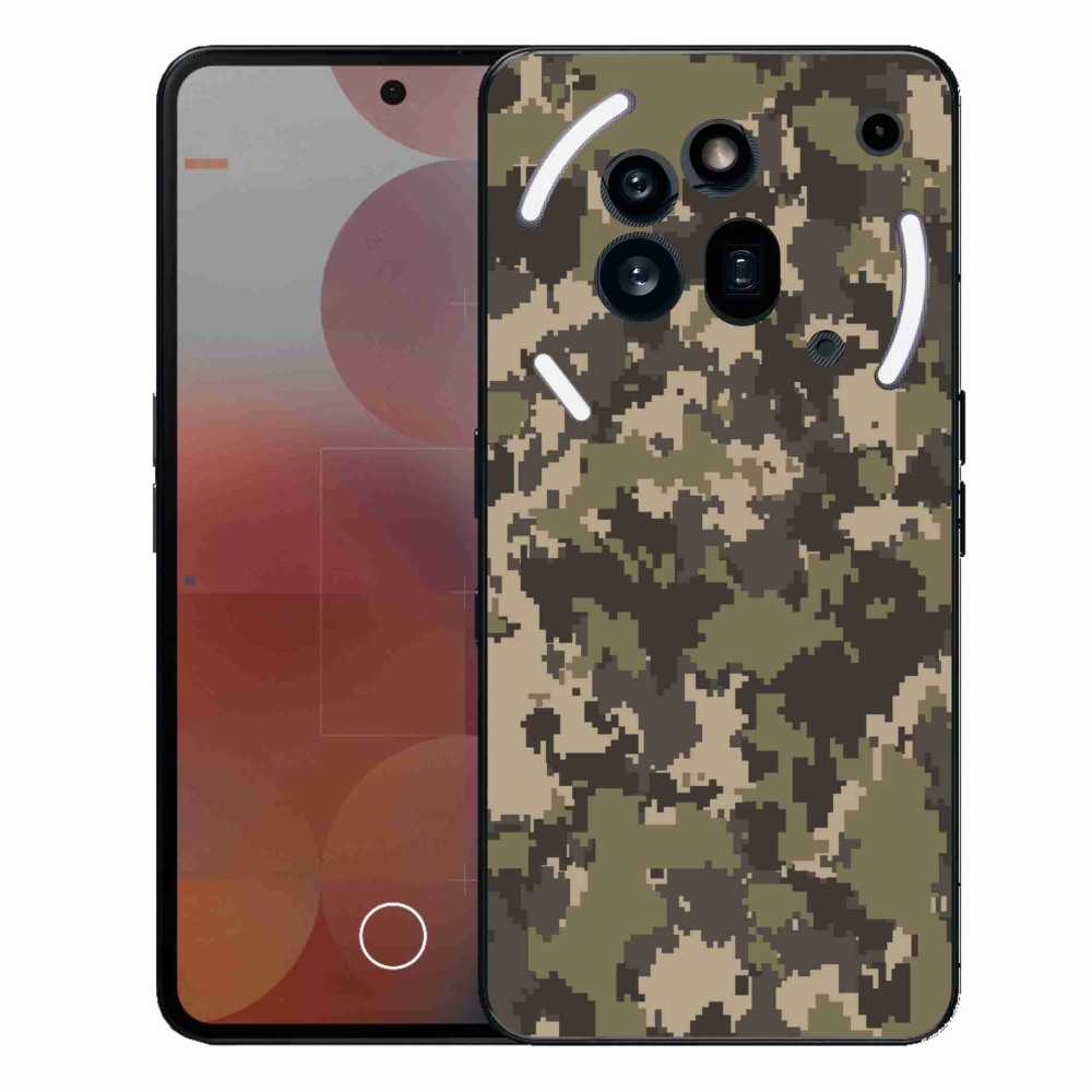 Gelový kryt mmCase na Nothing Phone (3a) Pro - maskáčový vzor 12