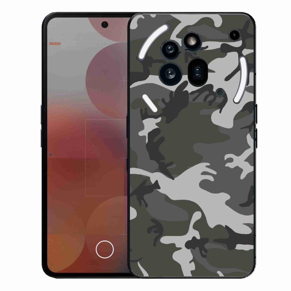 Gelový kryt mmCase na Nothing Phone (3a) Pro - maskáčový vzor