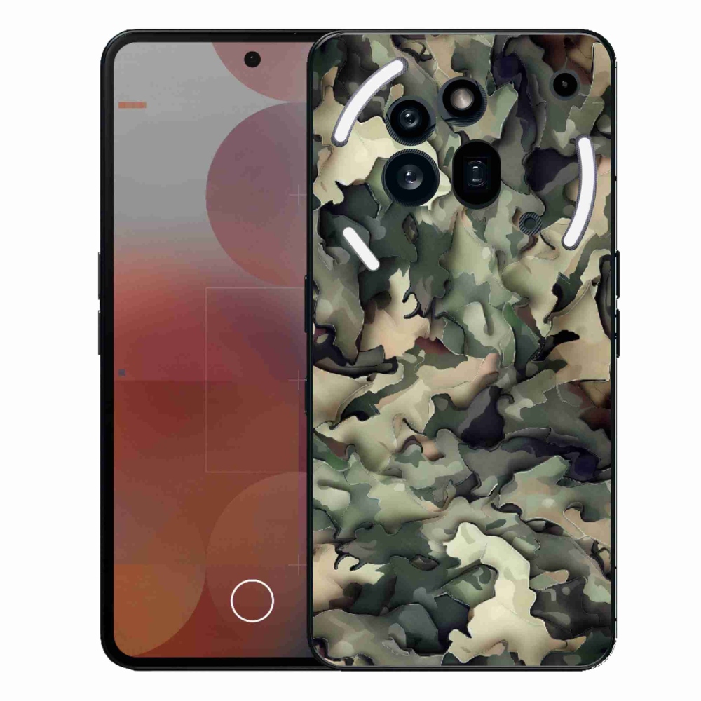 Gelový kryt mmCase na Nothing Phone (3a) Pro - maskáčový vzor 9