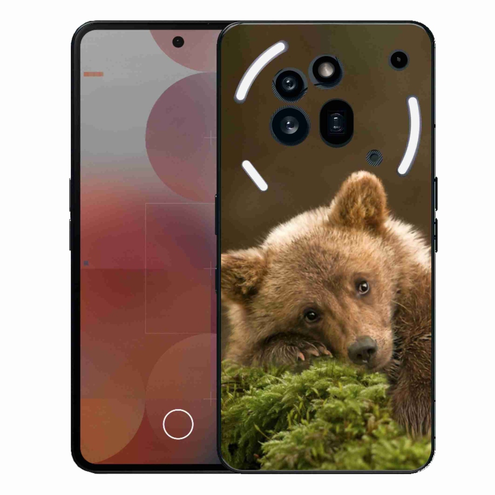 Gelový kryt mmCase na Nothing Phone (3a) Pro - medvěd