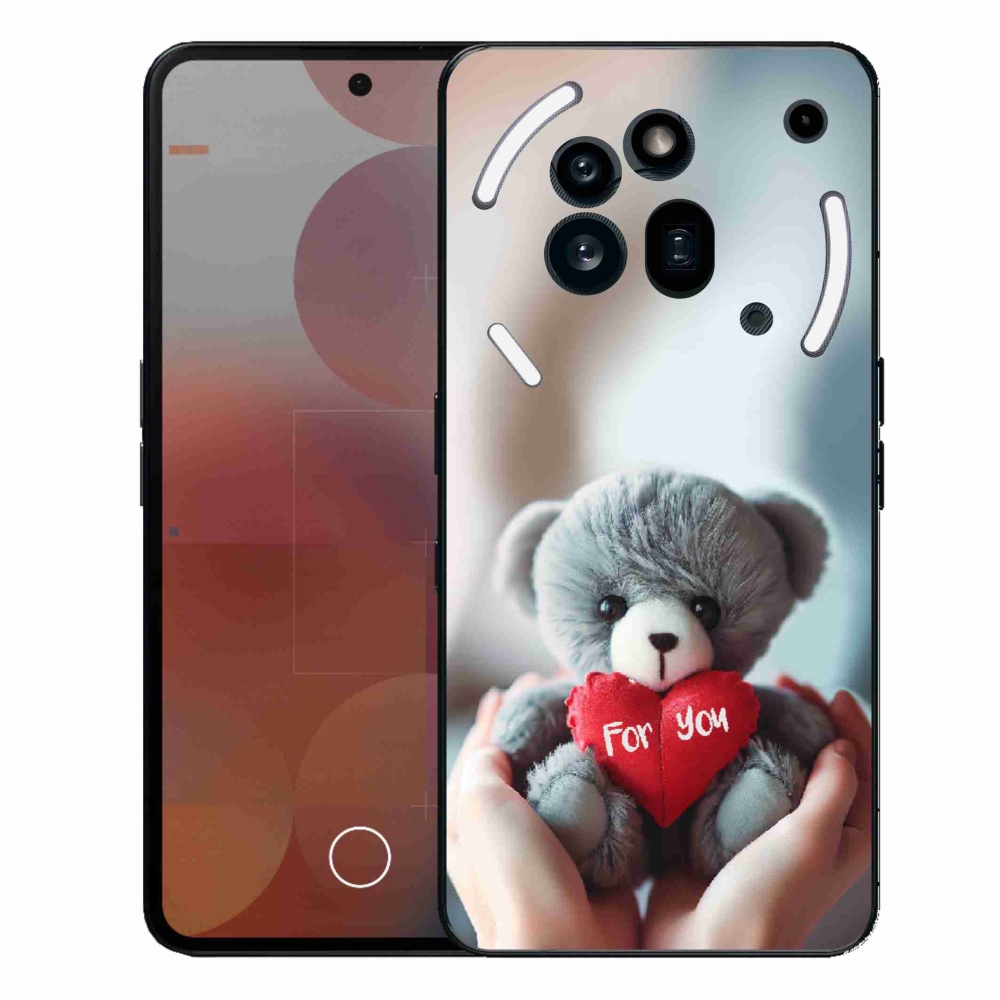 Gelový kryt mmCase na Nothing Phone (3a) Pro - medvídek pro zamilované