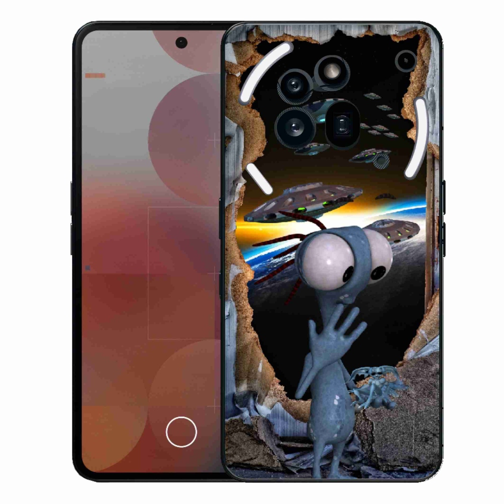 Gelový kryt mmCase na Nothing Phone (3a) Pro - mimozemšťan