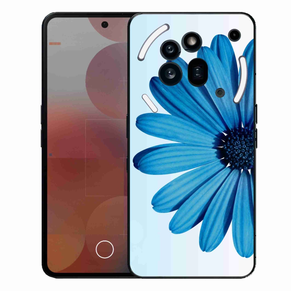 Gelový kryt mmCase na Nothing Phone (3a) Pro - modrá kopretina