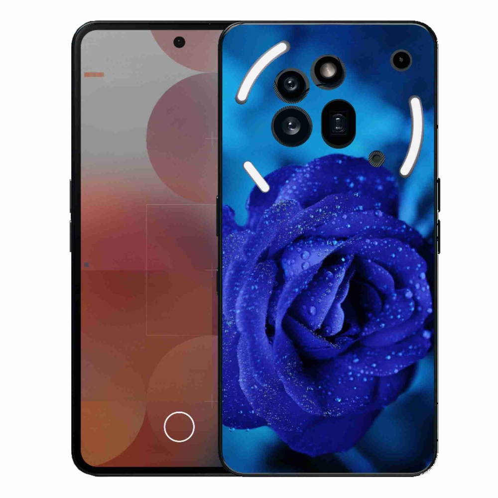 Gelový kryt mmCase na Nothing Phone (3a) Pro - modrá růže