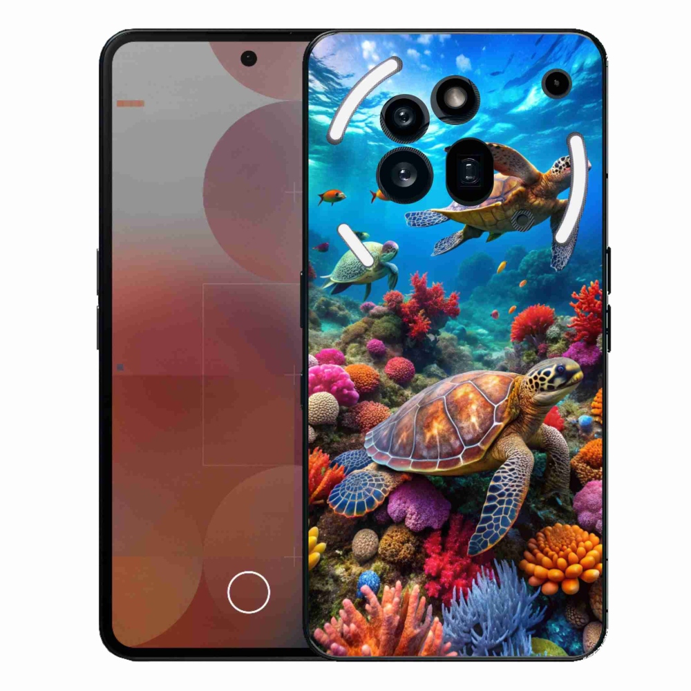 Gelový kryt mmCase na Nothing Phone (3a) Pro - mořský svět 2