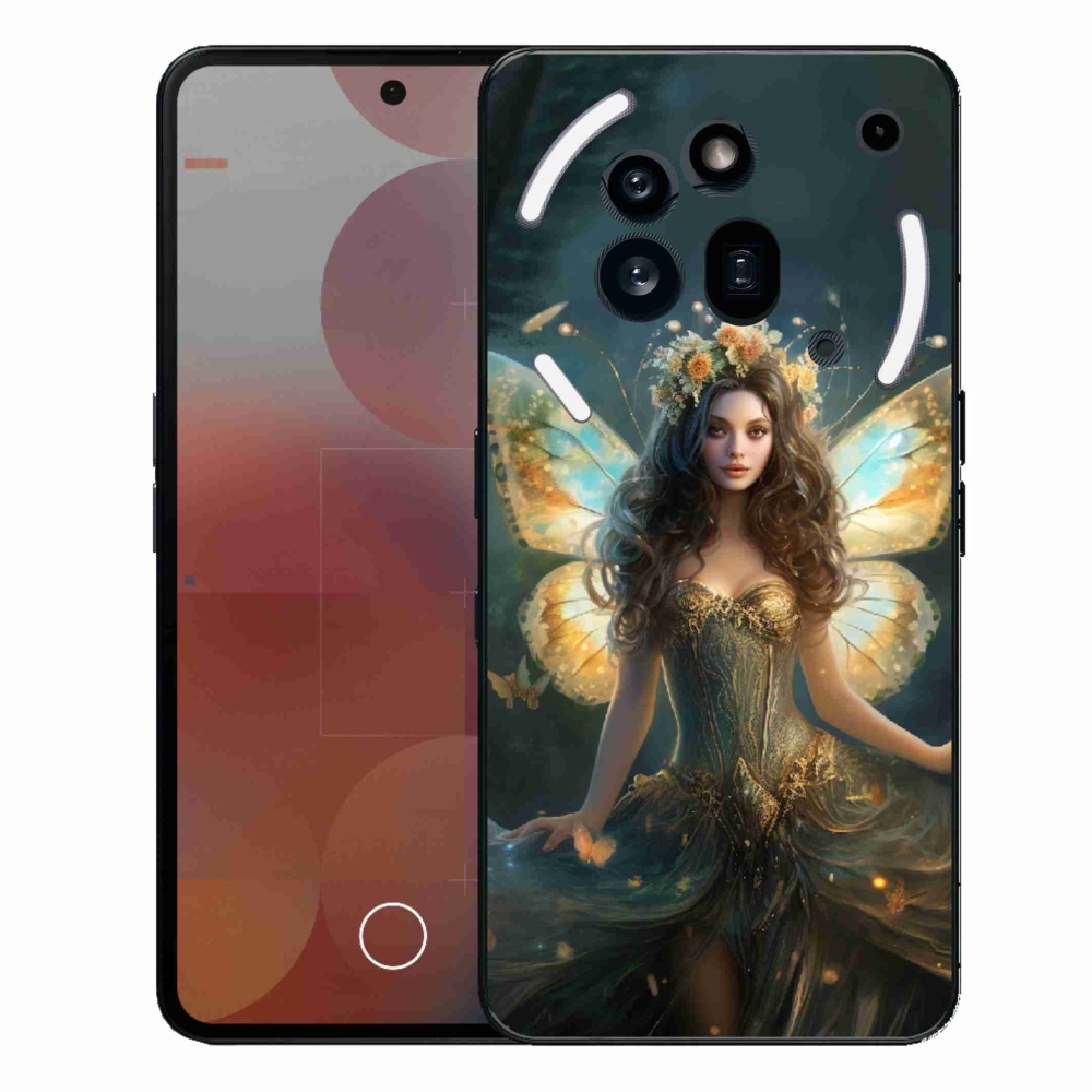 Gelový kryt mmCase na Nothing Phone (3a) Pro - motýlí žena