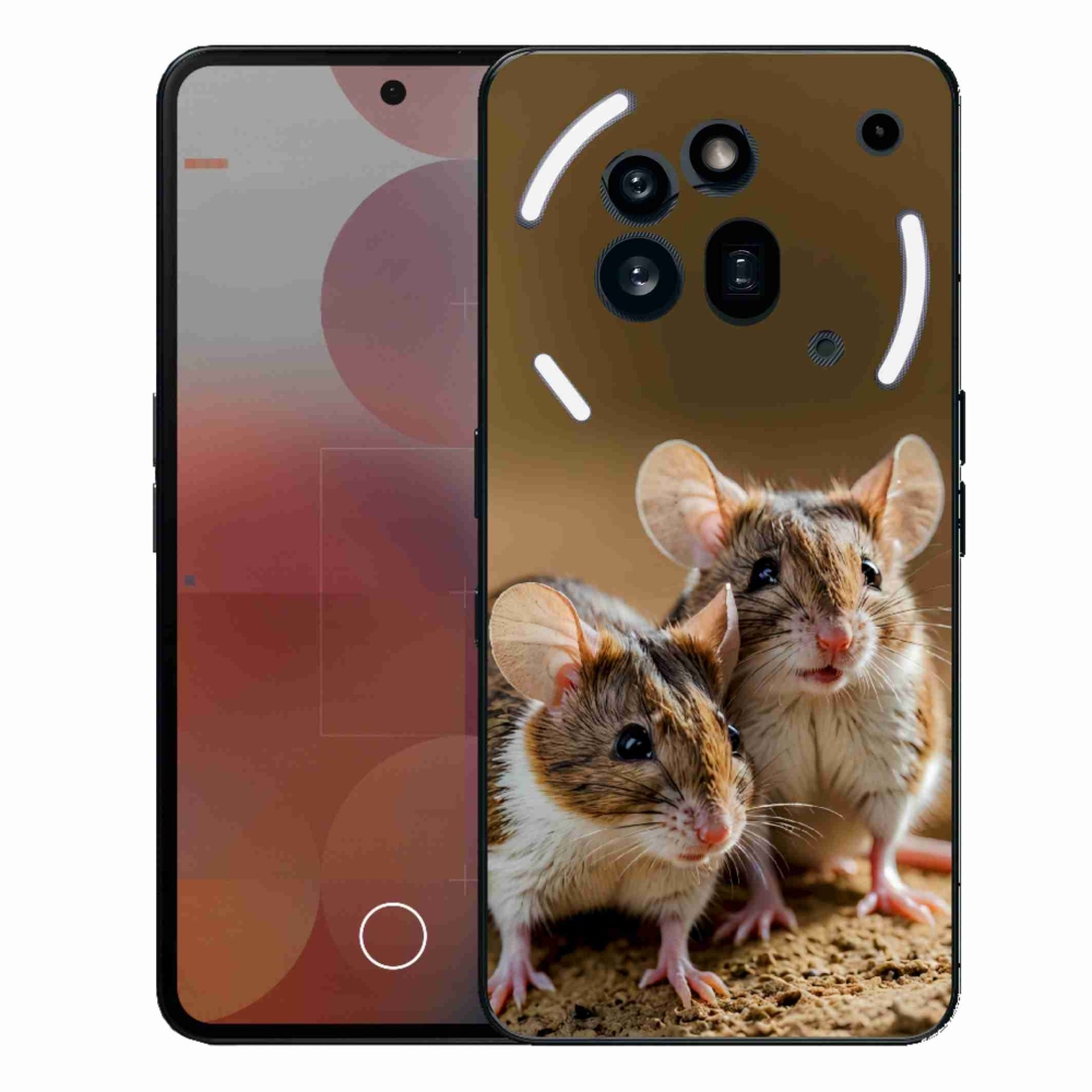 Gelový kryt mmCase na Nothing Phone (3a) Pro - myší duo