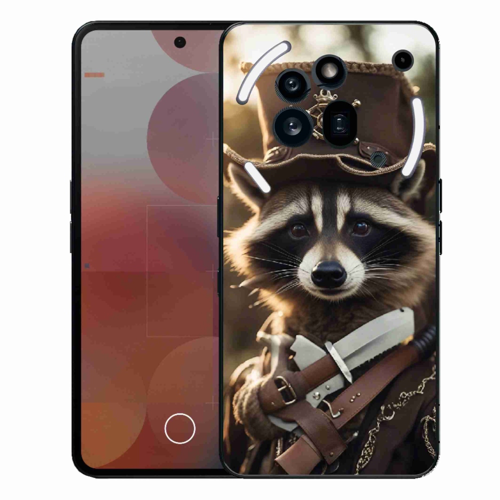Gelový kryt mmCase na Nothing Phone (3a) Pro - mýval v uniformě