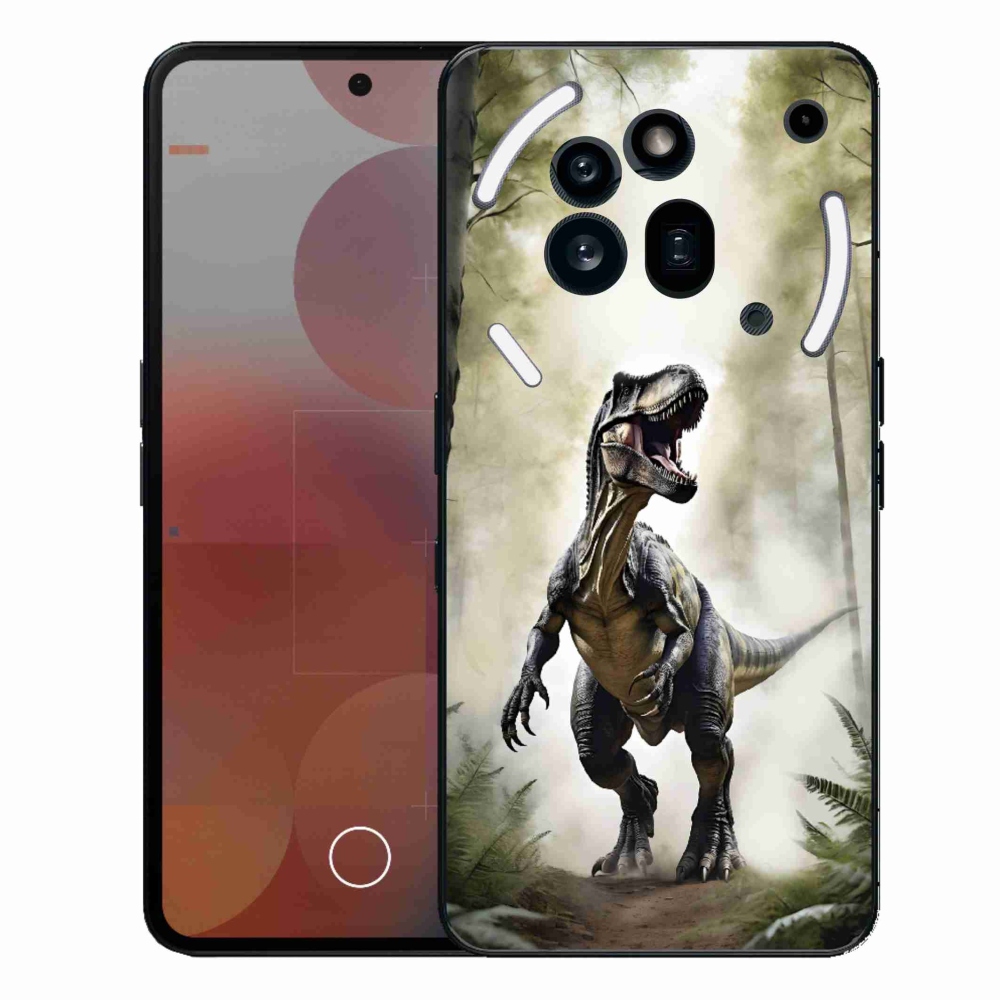 Gelový kryt mmCase na Nothing Phone (3a) Pro - naštvaný T-Rex