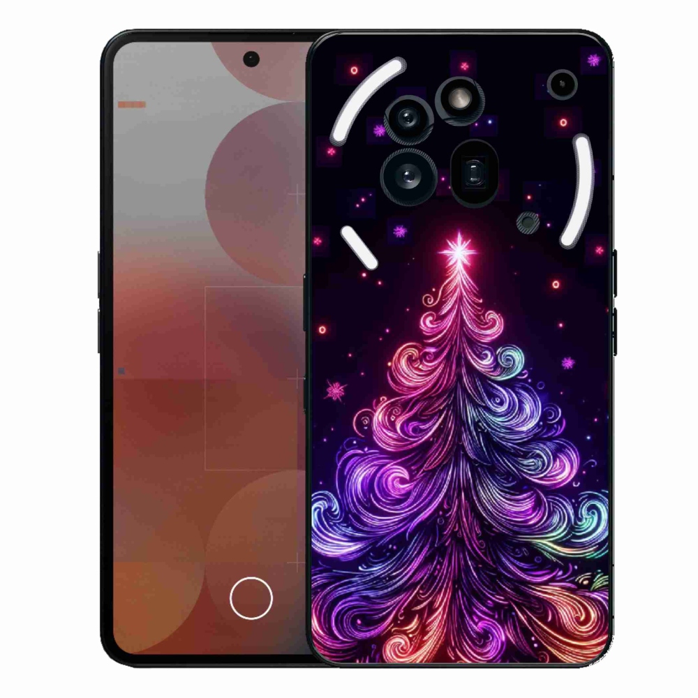 Gelový kryt mmCase na Nothing Phone (3a) Pro - neonový vánoční stromek 1
