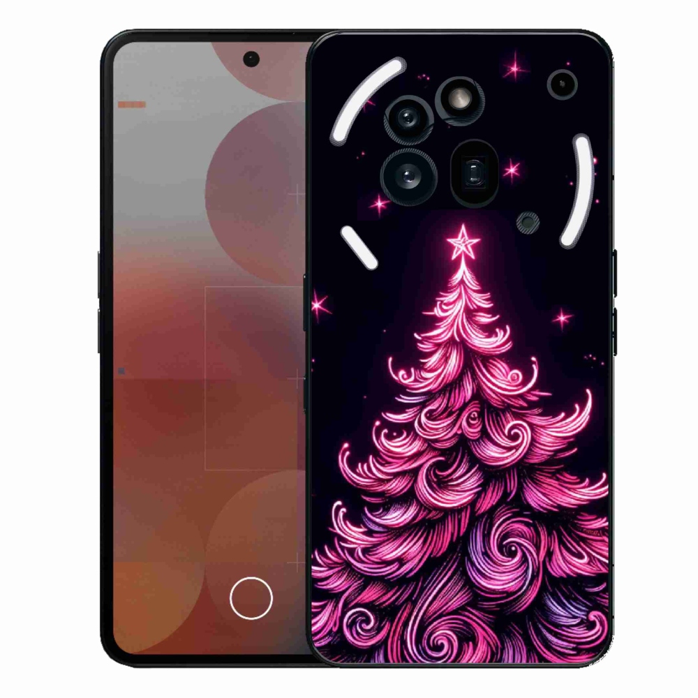 Gelový kryt mmCase na Nothing Phone (3a) Pro - neonový vánoční stromek 2