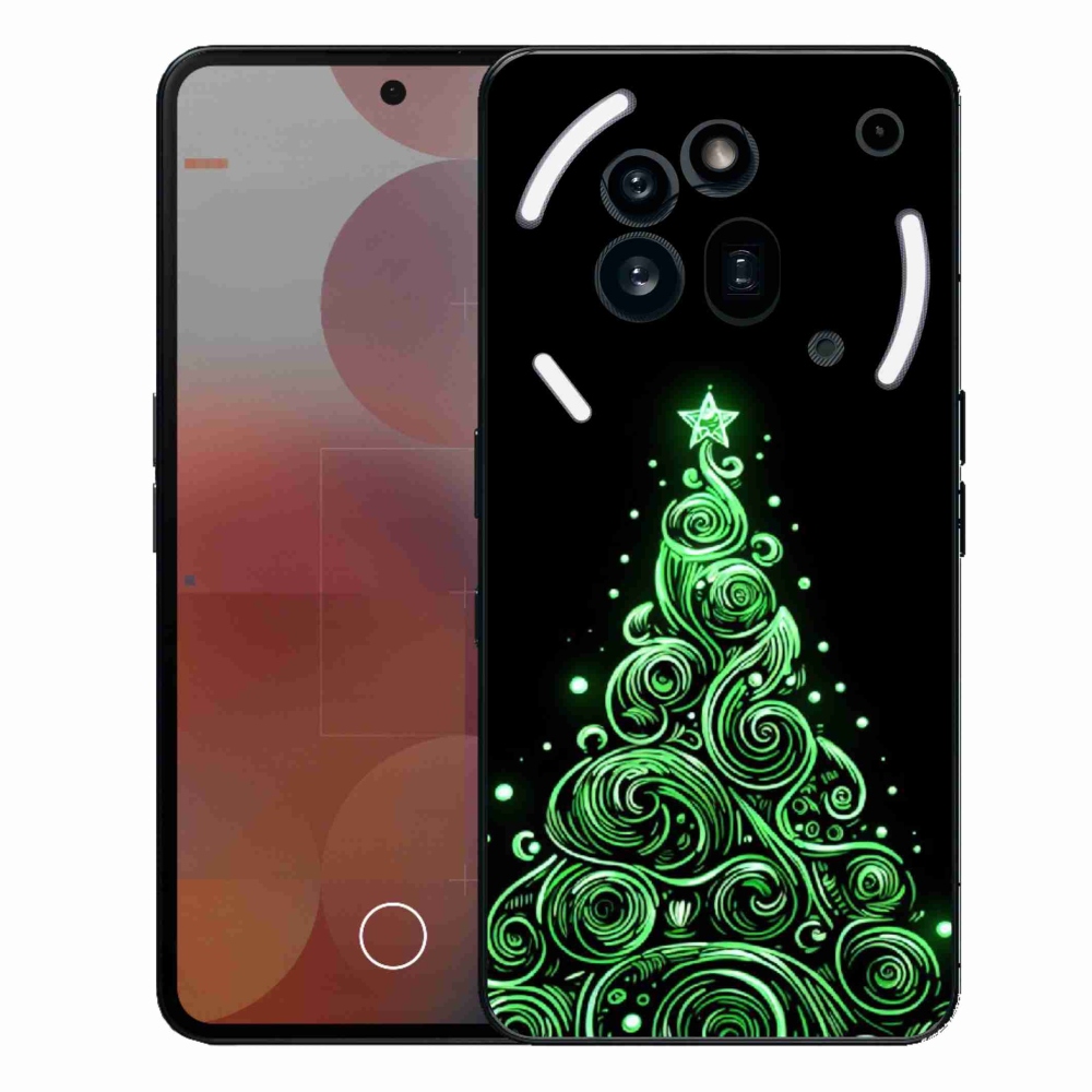 Gelový kryt mmCase na Nothing Phone (3a) Pro - neonový vánoční stromek 3