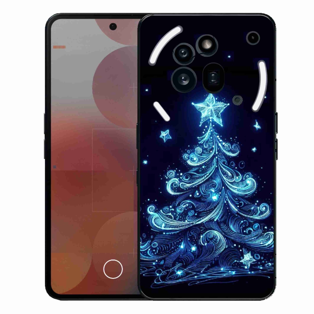 Gelový kryt mmCase na Nothing Phone (3a) Pro - neonový vánoční stromek 4
