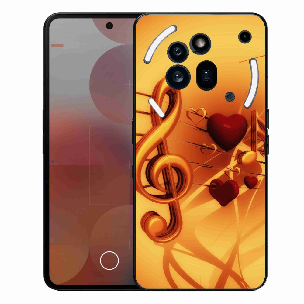 Gelový kryt mmCase na Nothing Phone (3a) Pro - noty