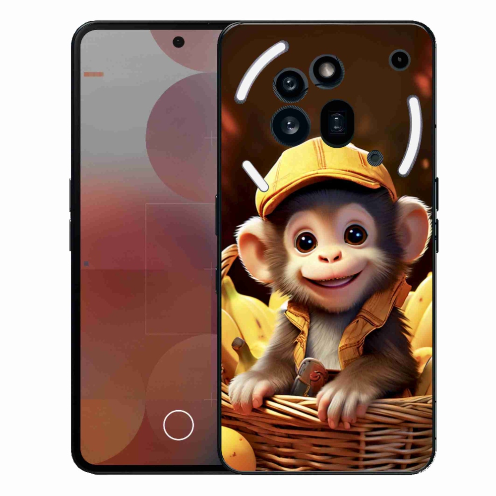 Gelový kryt mmCase na Nothing Phone (3a) Pro - opice v košíku