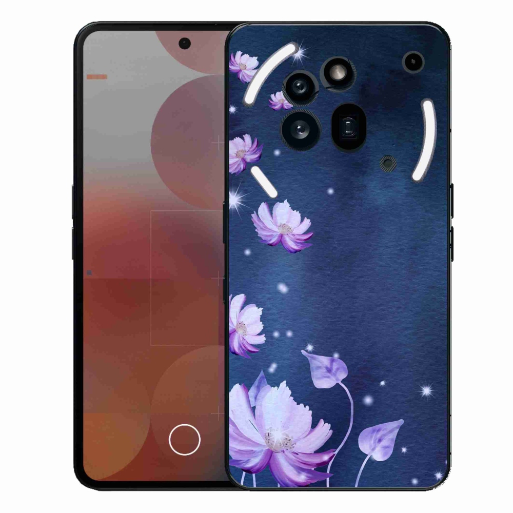 Gelový kryt mmCase na Nothing Phone (3a) Pro - padající květy