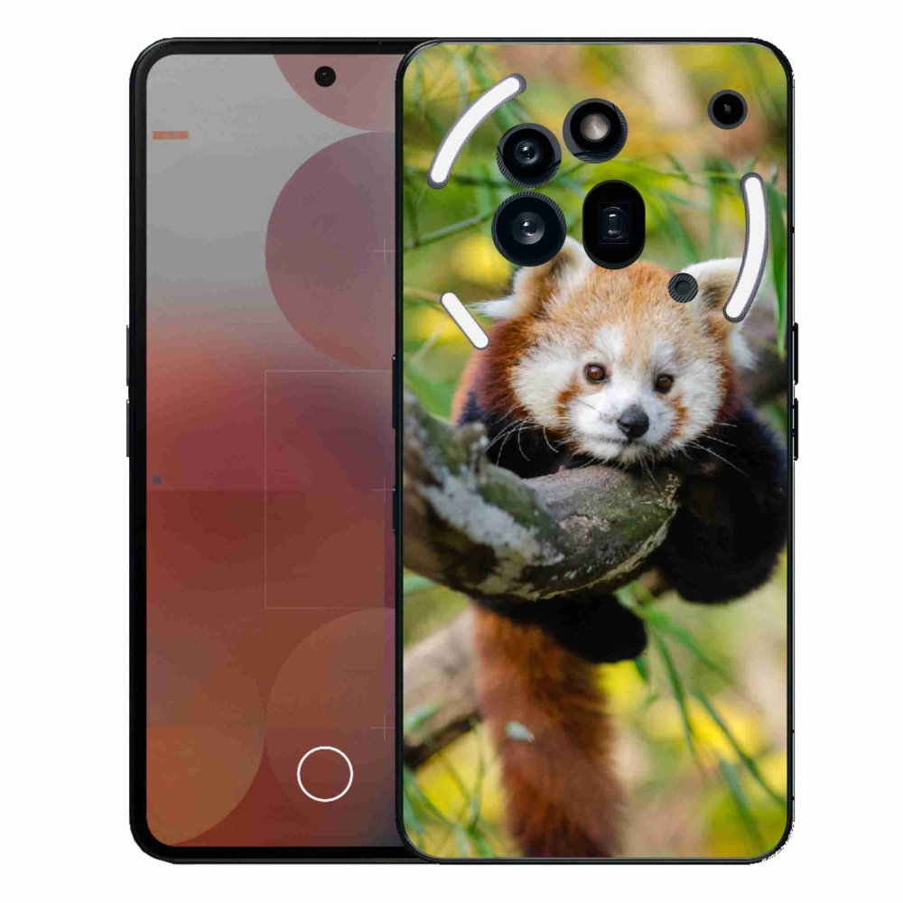 Gelový kryt mmCase na Nothing Phone (3a) Pro - panda červená